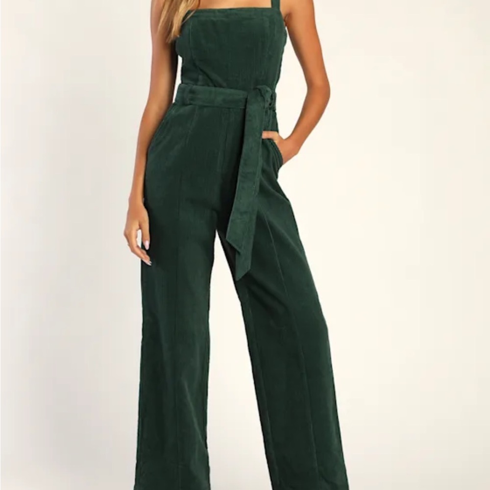 Elegant Forest Green Jumpsuit